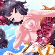 北斎おっぱいハート