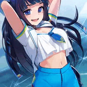 海辺にて