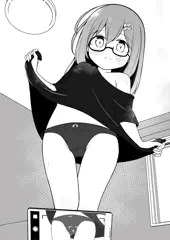 ぱんつの絵を描くために自分をモデルにする秋乃楓ちゃん
