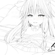 タマモアリアちゃんと久しぶりに　線画