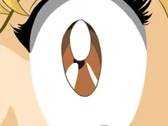 蹴りを入れる麗子