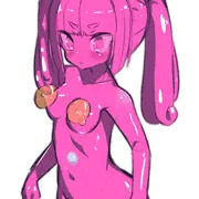 ちくびねぶりスライムVSスライム化少女