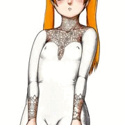 レース素材タイツ