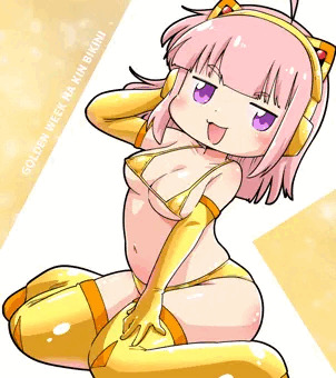 ゴールデンウィークだから金ビキニ！