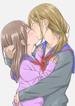 百合キス。