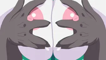 おっぱい揉みしだき