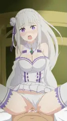 エミリア騎乗位