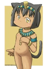 褐色エジプト猫耳ロリ