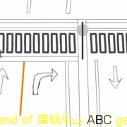 観戦の為に籠球アリーナを目指し疾走する可憐な庭球少女