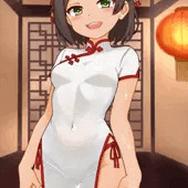 [pixivリクエスト]チーパオ黒潮ちゃん!!