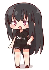 シャツ長い子