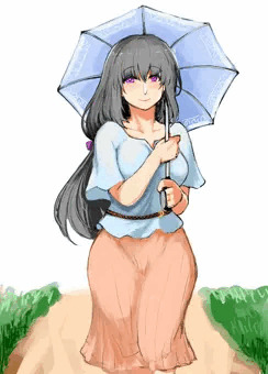 散歩していた彼女と