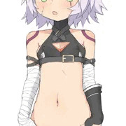 ぱんつをぎりぎりまで下げるジャックちゃんの絵
