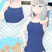 散々泳いで満足しているが、5秒後にポッチしてるのに気づく虎丸