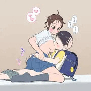 お姉ちゃんの友達と（描き途中）