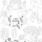しずかちゃん（白黒）