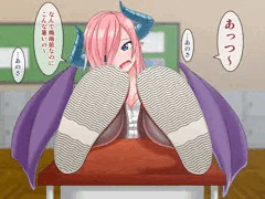 【サキュバス学園3】暑い教室にてその1