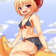 ルーミアちゃんと海水浴