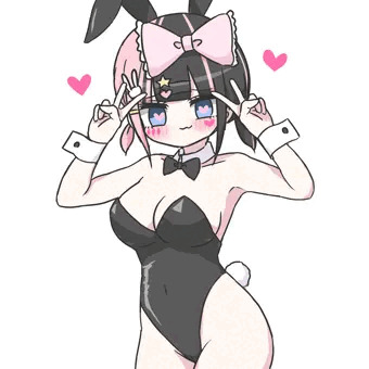 バニーと逆バニーだよ！❤️❤️