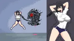 悪夢屋敷・無限牢獄　敵敗北エロシーン基本アニメーション35