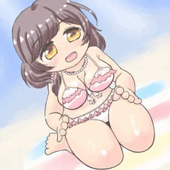 桜井春菜水着ひざまくら