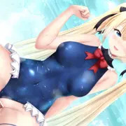 【うごイラ】マリーちゃんと大人の水遊び♡