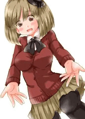 ぱっつんセーター娘