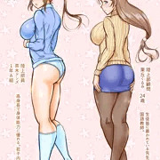常識改変女学院・陸上部立ち絵、事前・事後