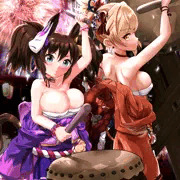 エッチなさらし娘２人組