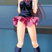 ダブルピース　ノーパン　制服　トイレブラシ挿入　霊夢ちゃん