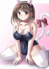 スク水と猫耳と女の子②