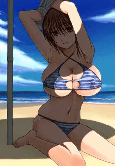 うわあ～、服が絡まって両腕の自由があ～