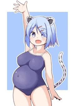ボテ腹スク水タイガー
