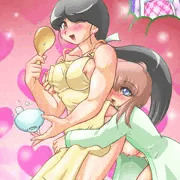 お借りキャラで百合エロ