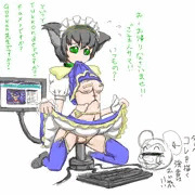 昔描いたネコ耳メイドエロＰＣ