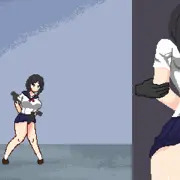 悪夢屋敷・無限牢獄　敵敗北エロシーン基本アニメーション04