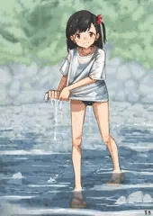 幼馴染と水遊び