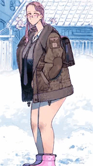 雪国インテリちょいギャル