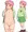 ガールスカウトっぽい服の女の子。