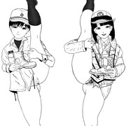 編上靴と警備靴