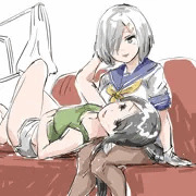 浜風と女性提督