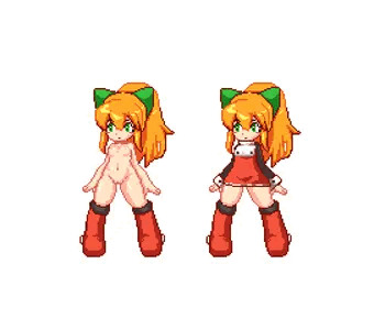 エロアクションゲーム用ロールちゃんドット