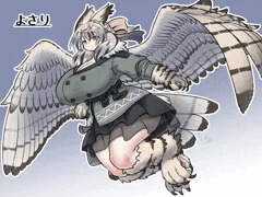 オリキャラ（ミミズク系鳥人）