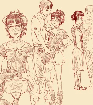 漫研JCちゃんに、最後の学園祭でコスプレしようとヲタ友として誘ったら、意気揚々と承諾するも、着てみたらすげーピチピチな上に「下の見せパンこれねｗｗｗ」と、アニメパンツはかされて流石にこれは『ヤベーやつ