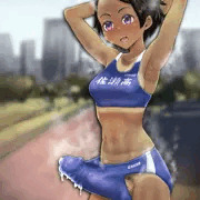 ふたなり陸上部女子