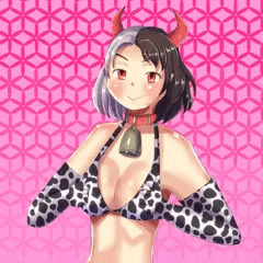 牛柄ビキニ潤美2