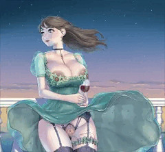 宵闇のバルコニーで🥰