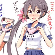 脱衣麻雀で勝ったのでぼのからパンツを頂く