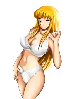 下着姿の麗子