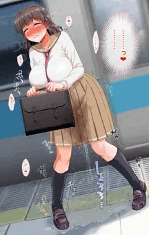 駅のホームでおもらし